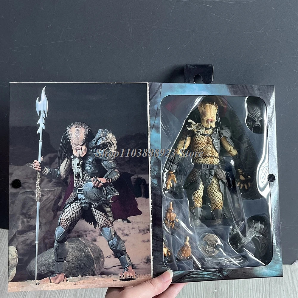 NECA Predator Figrue Ultimate Shaman Elder Armored Lost Warrior Jungle Hunter Snake Vision Predator Alien Figure Model Toy Gifts
