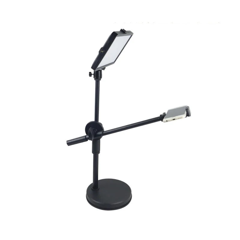 Overhead Tripod with Ring Light Table Tabletop Shooting Stand Tripods