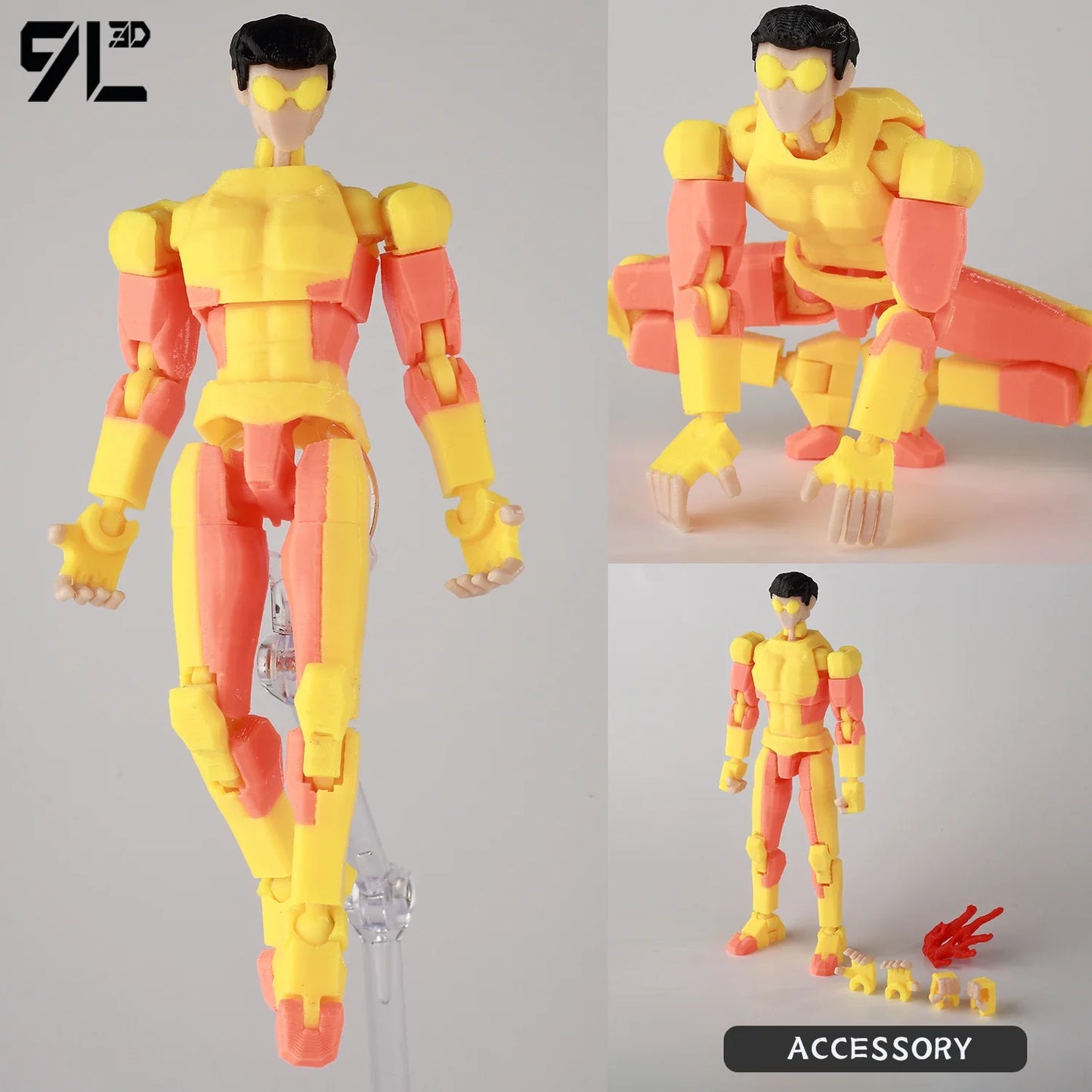 9L3D Printed Invincible Boy Lucky13 Dummy13 Conquer LEX Allen Superheroes Anime Toys Action Figures Mannequin Model Ornaments