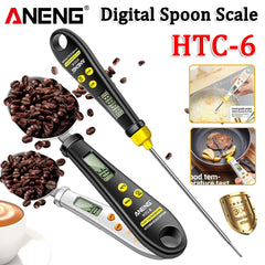 HTC-6 2 in 1 Electronic Scale Measuring Spoon Weighing Gram Meter Measuring