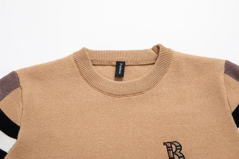 Men's Sweater Knitted Pullover 2024 Autumn/Winter Soft Warm Striped Men Clothing