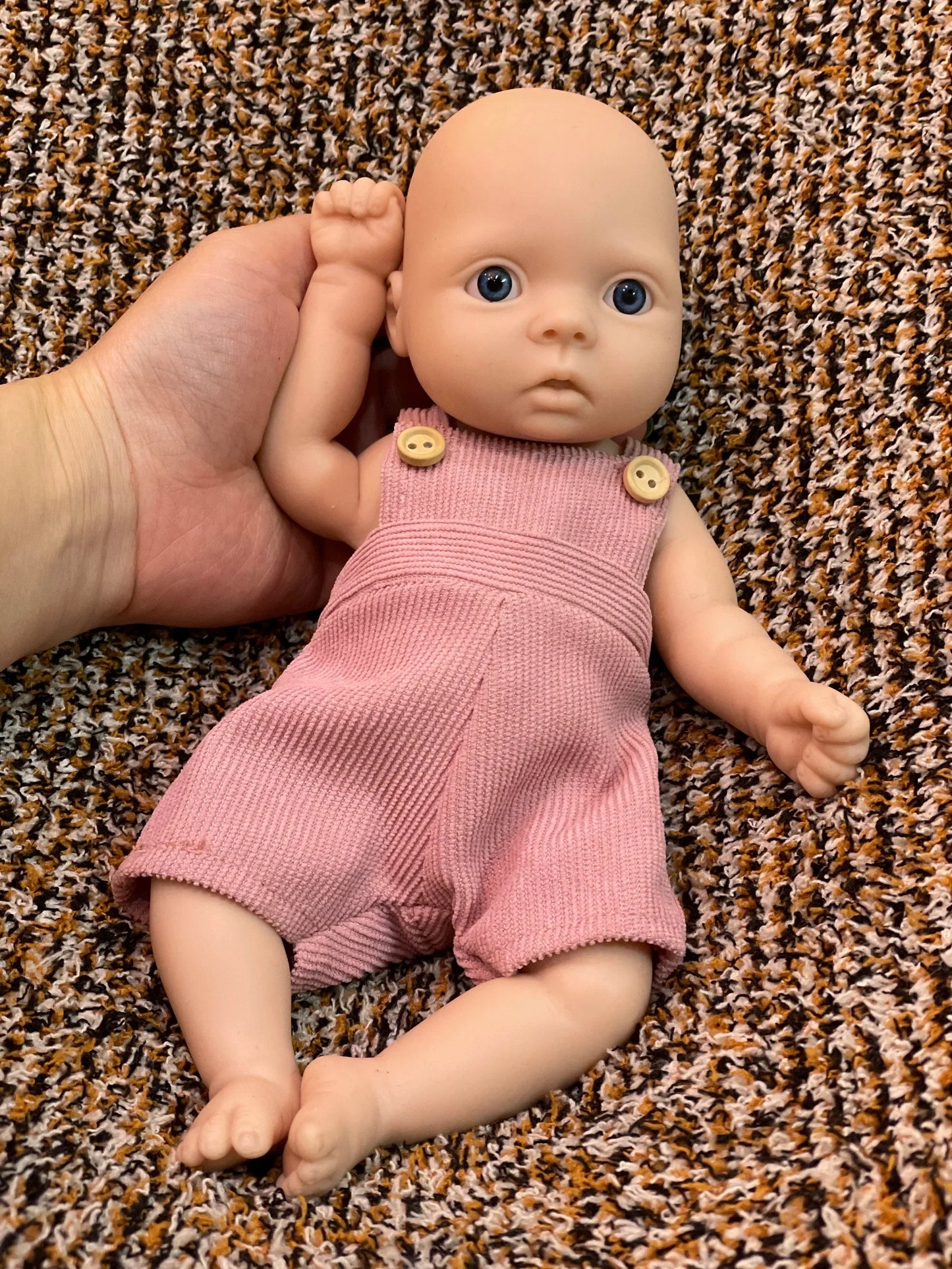 25CM Unpainted Silicone Girls Whole Body Soft Solid Silicone 8 Styles Newborn Baby Dolls Toys For Gifts Reborn Corpo De Silicone