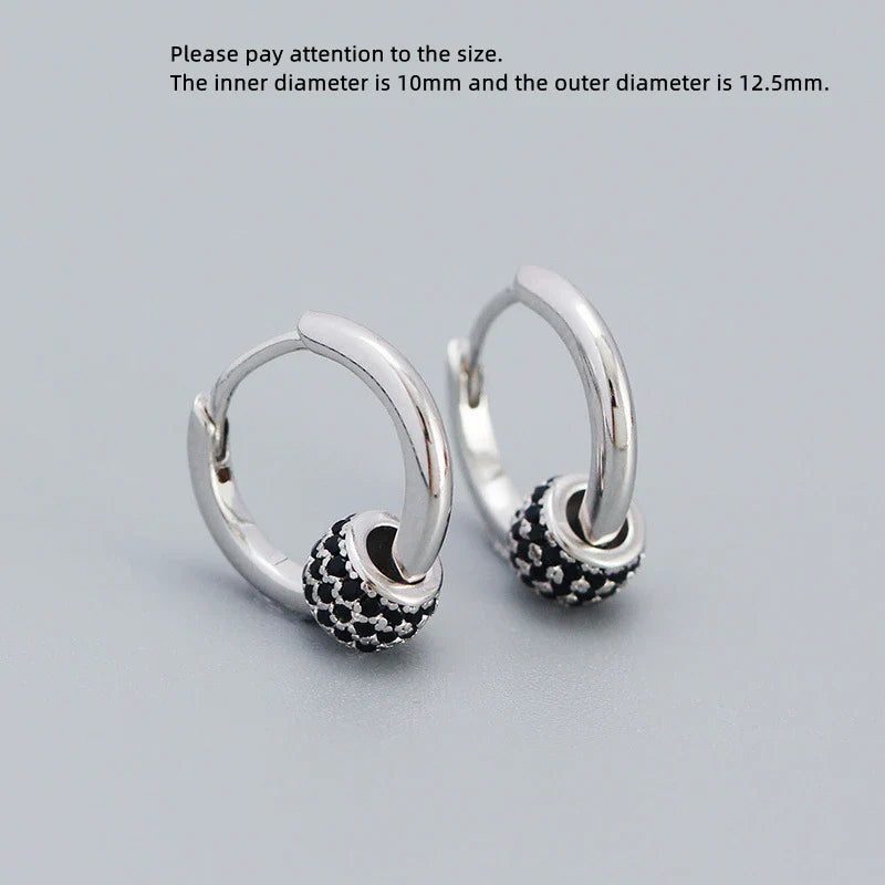 925 Sterling Silver Earring Zircon Sun Flower Ear Ring Geometric Style Water Drop Ear Bone Cute Temperament Woman Girl Ear Jewel