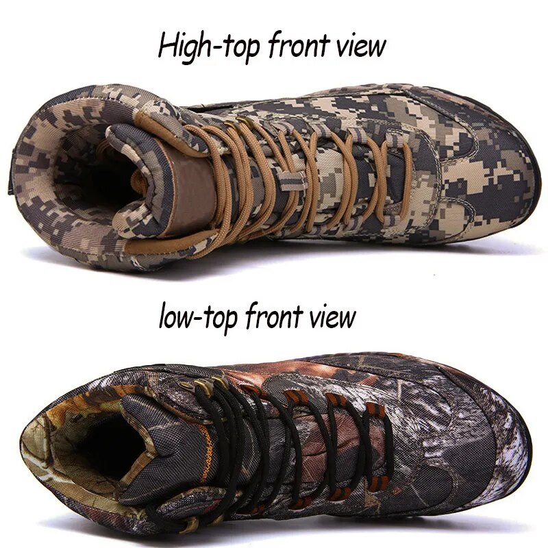 Top Quality Mens Outdoor Hiking Boots Trekking Waterproof Desert Military Combat Army Boots Camouflage Safety Shoes Work Shoe