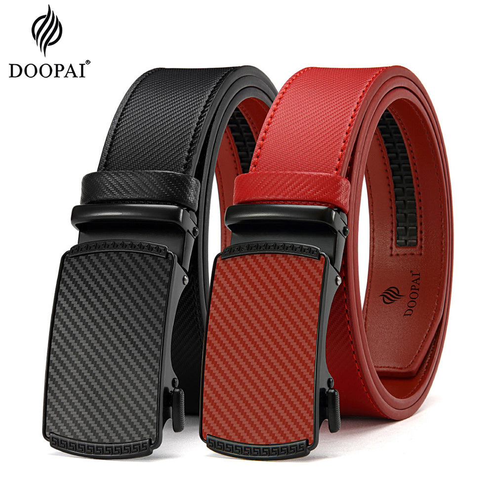 125cm Men Belts Leather Waist Strap Male Automatic Buckle Waistband Mens High Quality Girdle Belts for Women Men Gifts