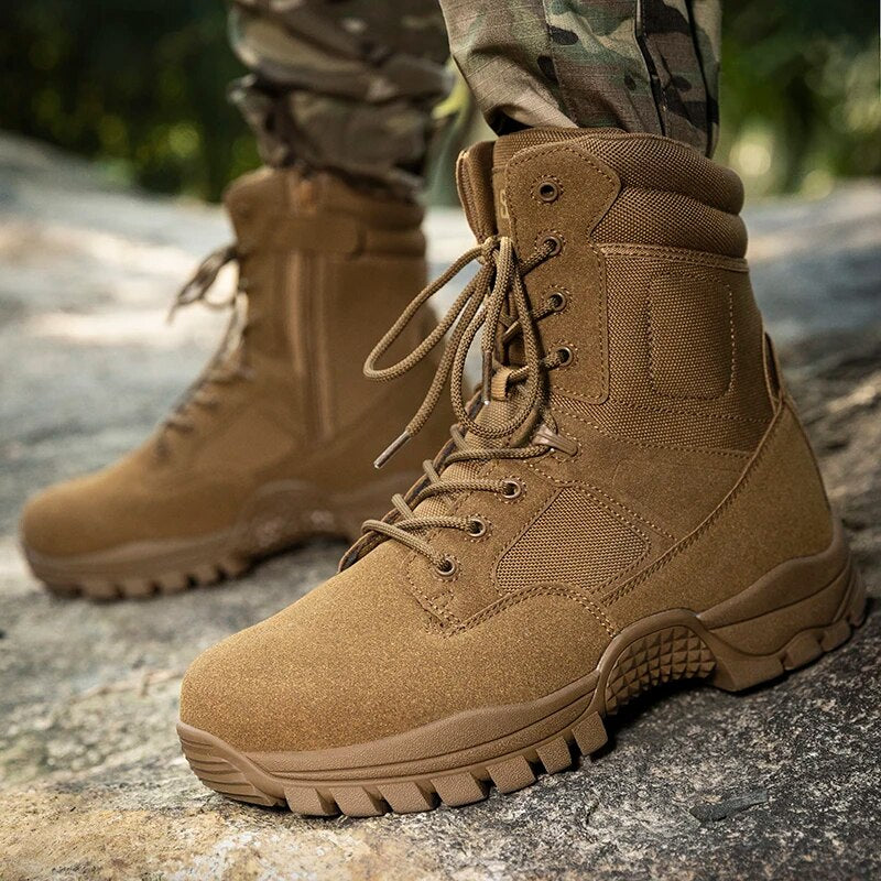 Men Military Boots Outdoor Non Slip Hiking Boots Tactical Desert Combat Ankle Boots