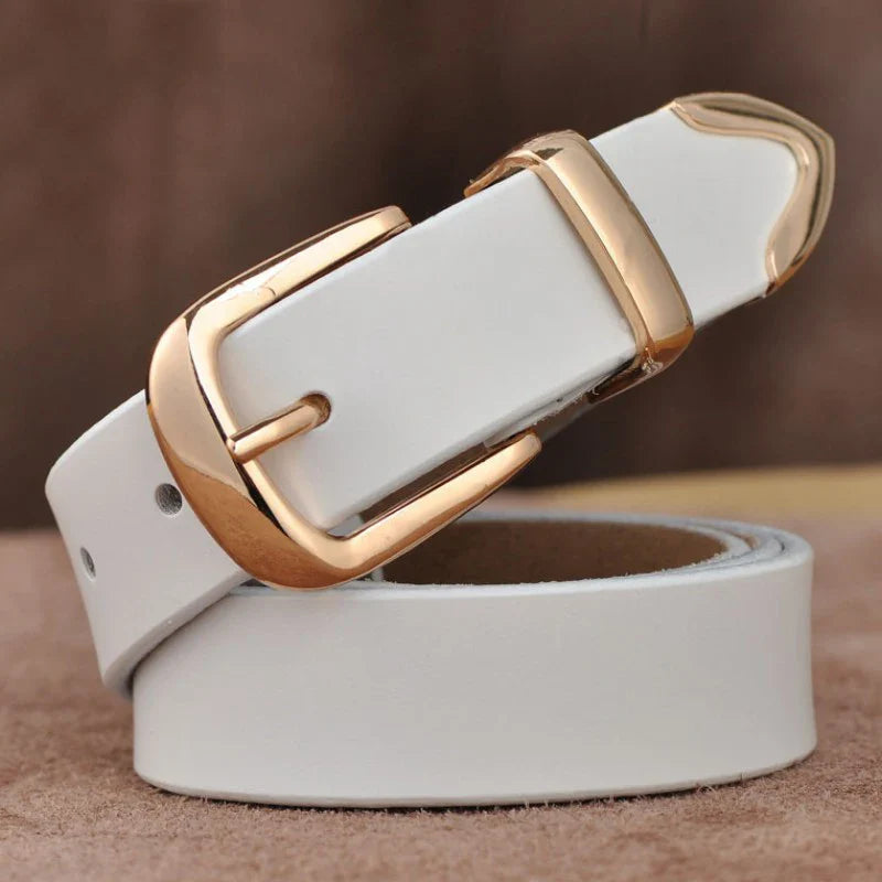 MEDYLA Women's Strap Casual All Match Women Brief Genuine Leather Belt Women Strap Pure Color Belts Top Quality Jeans Belt L27