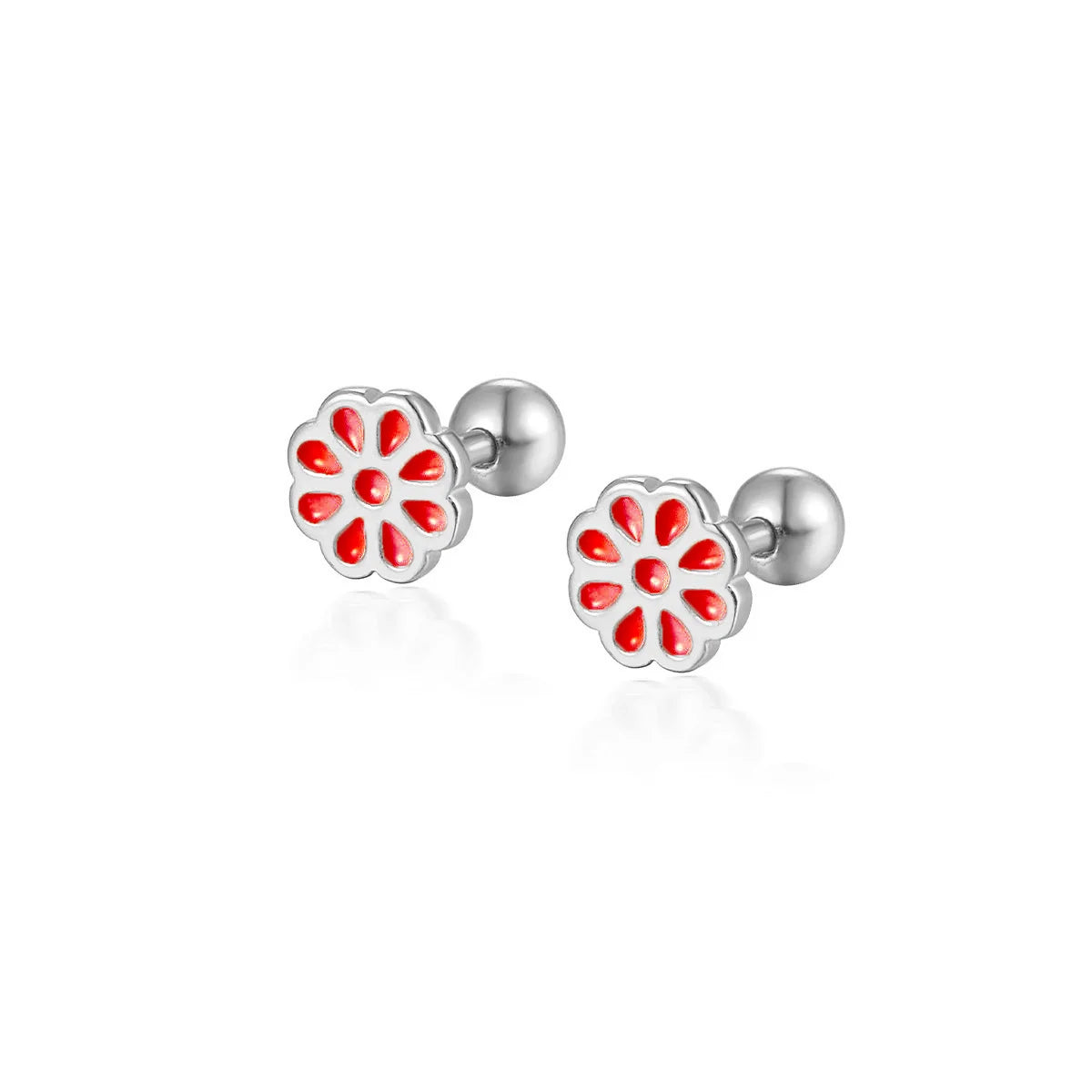 WANTME 925 Sterling Silver Fashion Love Butterfly Romantic Star Crown Screw Stud Earrings for Women Ear Bone Piercing Jewelry