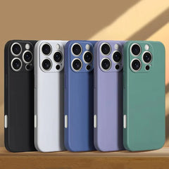 For iPhone 16 Pro Max Case Liquid Silicone Plain Case For Apple iPhone 16 Pro Max Cover TPU Anti-drop Phone Protector Cover