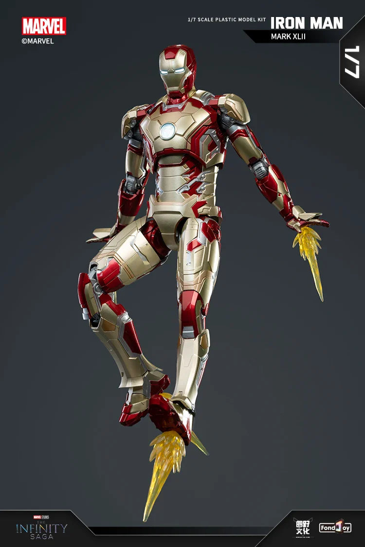 Original FondJoy Iron Man MK42 MK43 MK46MK5 MK6 MK7 DIY Toy Action Figure Tony Stark Legend Collection Anime Model Kids Gift