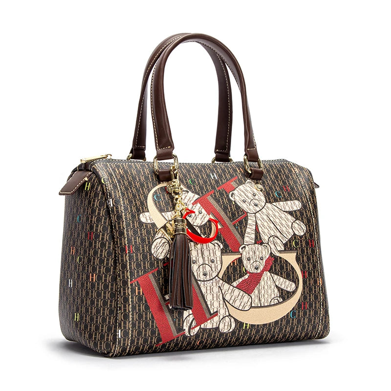 Classic Retro Women's Shoulder Bag Letter Element Versatile Large Capacity