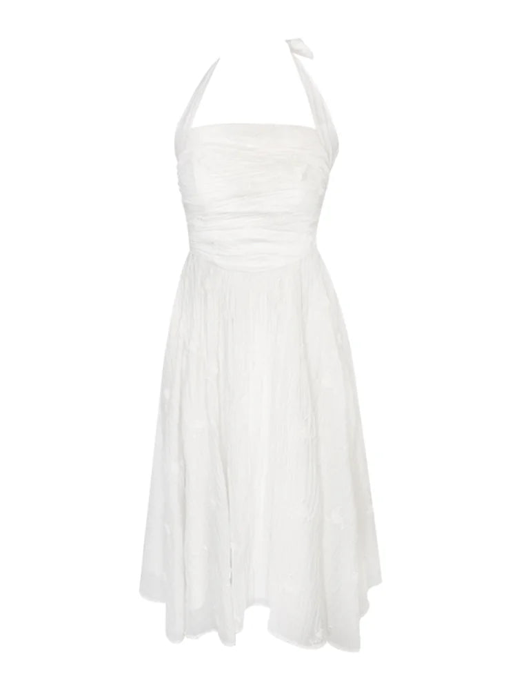 Evening Dresses: Retro Evening Party Midi Dress Women Elegant Princess