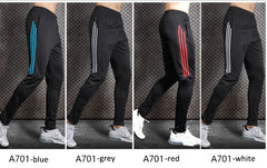 Mens Sports Soccer Football Training Pants With Zipper Pockets Running Jogging