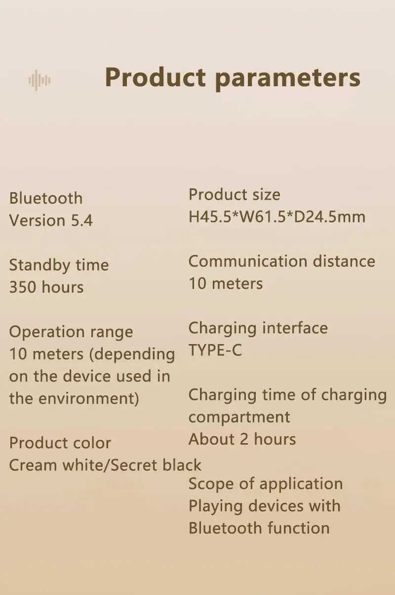Mini Comfortable Noise-cancelling True Wireless Bluetooth Headphones With High Sound Quality Bluetooth 5.4 Earphones NEW 2025