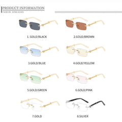 Sunglasses Men Luxury Brand Designer Classic Rectangle Sunglasses Male