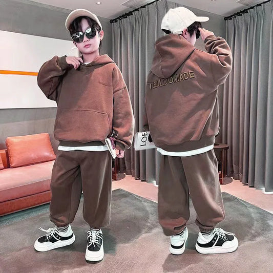 Children's Sets Style Boys Autumn Outfit Trendy Spring/Autumn Fashion for Medium/Large Kids Traditional Modern Handsome