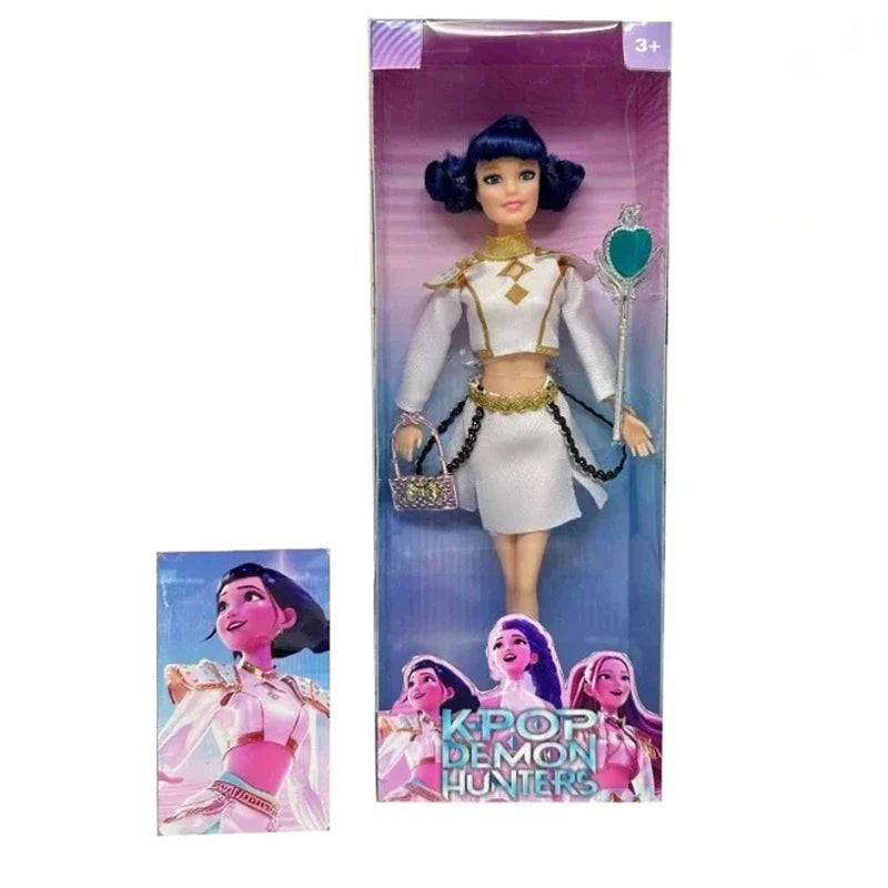 2025 Kpop Demon Hunters Live-Action Figure Toy Set with Theme Song Colorful Lights Action Figures for Fans And