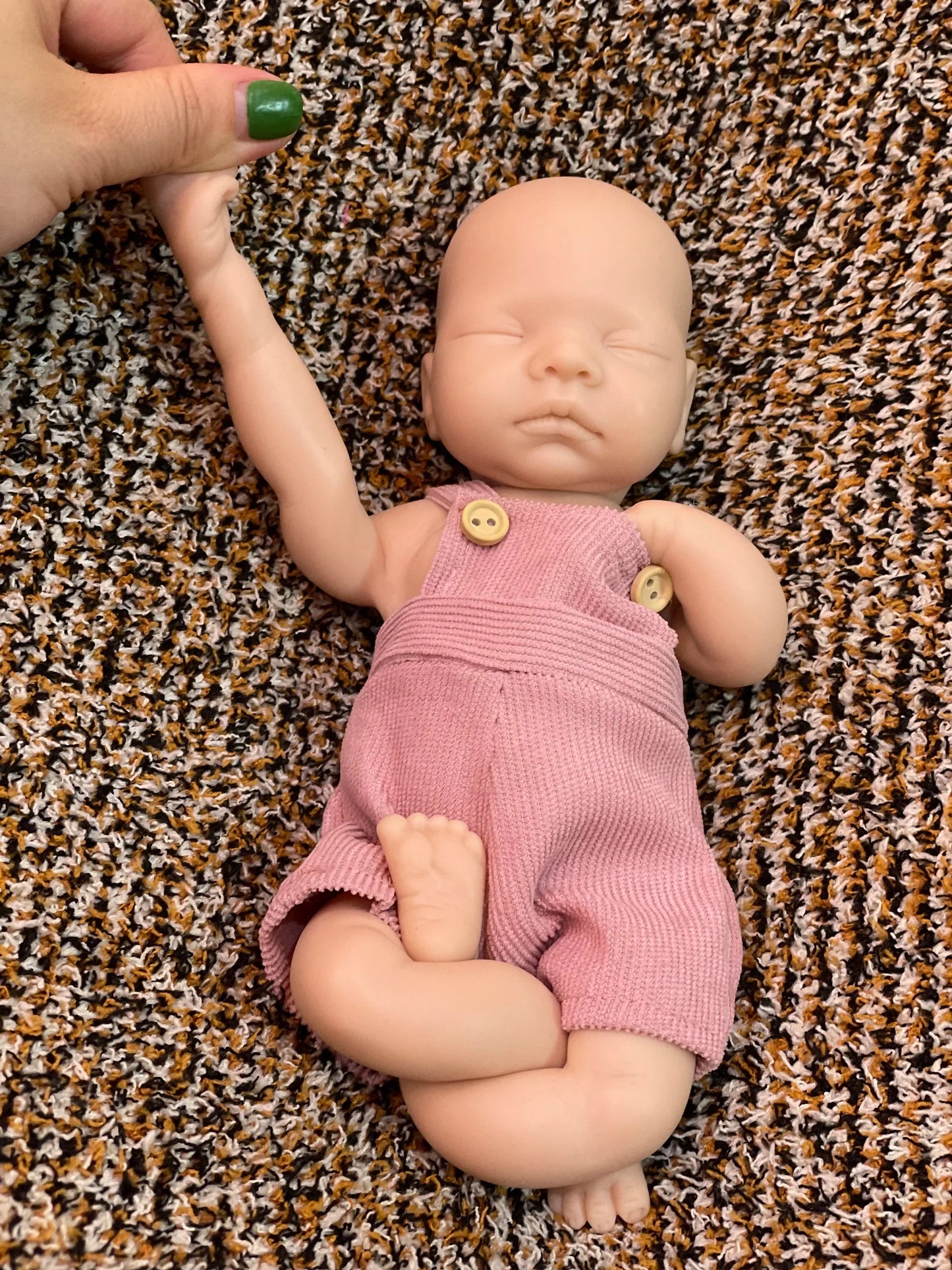 25CM Unpainted Silicone Girls Whole Body Soft Solid Silicone 8 Styles Newborn Baby Dolls Toys For Gifts Reborn Corpo De Silicone