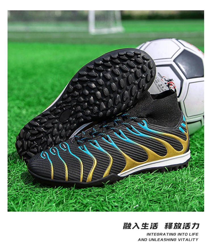 Soccer Cleats Men Sneakers Soccer Shoes Breathable Adult Kids TF/FG Football Boots