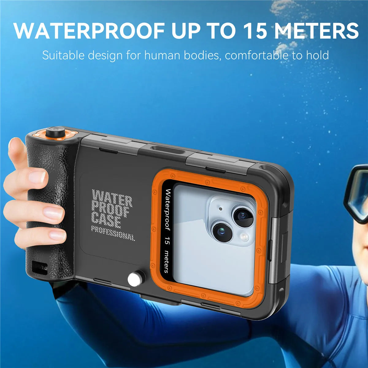 ShellBox Professional Waterproof Case For Apple iPhone 17 16 15 14 13 12 Pro Max 16E Plus Air Seal Underwater Diving Phone Cover