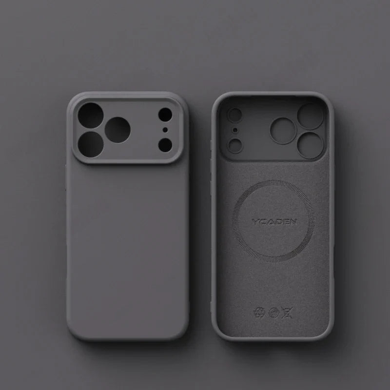 Matte Skin Liquid Silicone Case for Iphone 17 Pro Max Magnetic Magsafe Wireless Charging Candy Bumper for Iphone 17 Air 17pro
