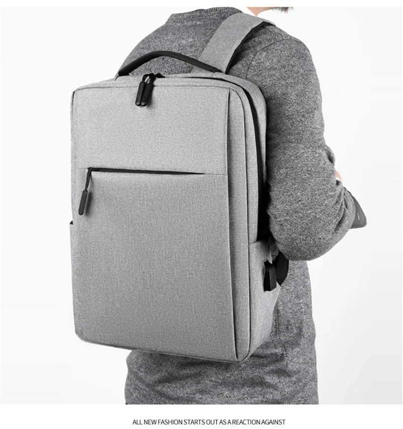 15.6 Inch Laptop Men Backpack Nylon Travel Male Laptop Backpack Usb Charging Computer School Backpacks Waterproof Bag for Men