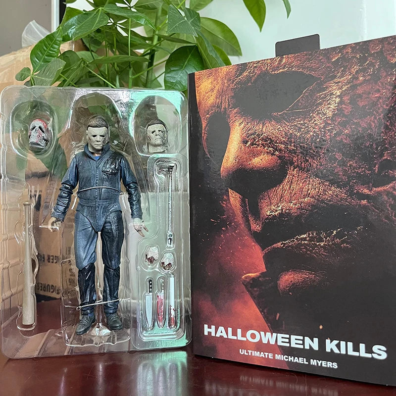 NECA Michael Myers Figure With LED Pumpkin Halloween Ultimate  Action Figure Toy Doll Decor Christmas Gift Halloween Horror Toy