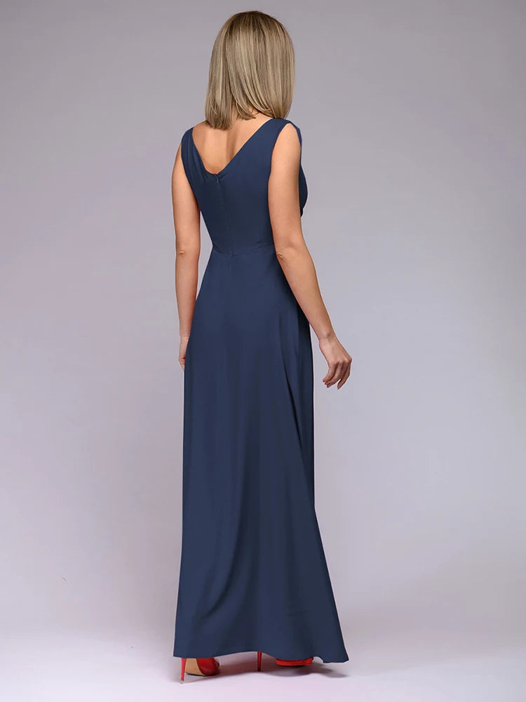 Homecoming Dresses: Maxi Dresses Fashion Elegant Solid High Waist Party Dress