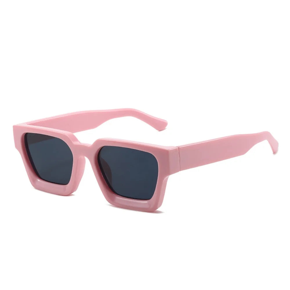 KLASSNUM Men Square Frame Sunglasses 2025 Luxury Brand Designer Sun Glasses Retro Trendy Shades UV400 Unisex Women Glasses New