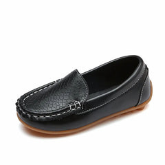 Kids Casual Shoes Flat Candy Colors Unisex Boys Girls Soft Loafers Slip-on PU Leather Shoes
