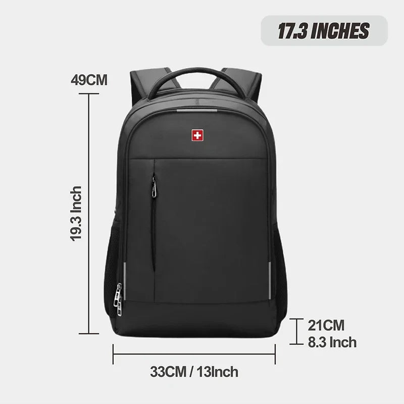 SWISS MILITARY Men Laptop Business Backpack Backpack 17 Inch Fashion School waterproof USB Large Capacity Bag mochilas Back Pack
