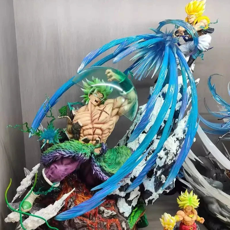 Jt Studio 50cm 30cm Dragon Ball Broli Vs Goku Resin Model Painted Statue Broly Vs Goku Statue 9.5″ Pvc Broly Vs Goku Pvc Figure