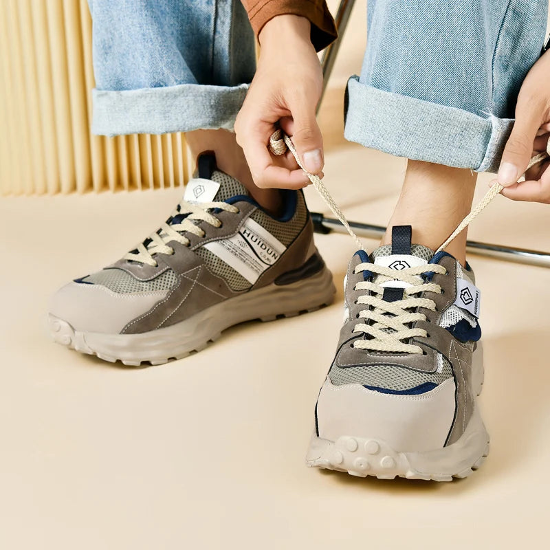 Men Safety Work Shoes luxury Summer security Boots Fashion Steel Toe women tennis Shoes Puncture-proof Non-Slip Female Sneakers