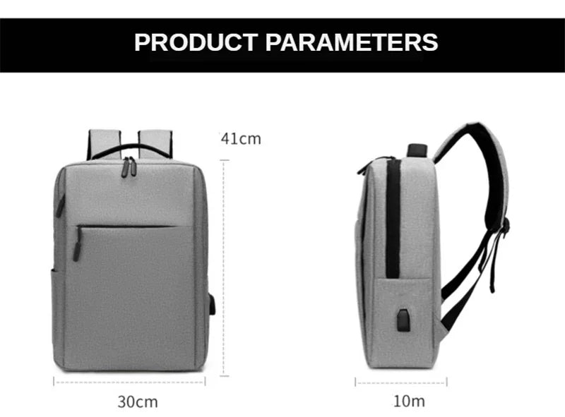 15.6 Inch Laptop Men Backpack Nylon Travel Male Laptop Backpack Usb Charging Computer School Backpacks Waterproof Bag for Men
