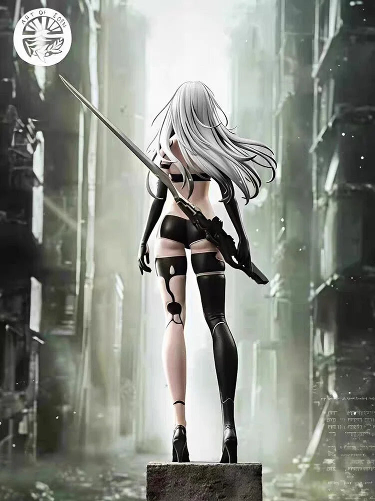 Nier Automata Anime Peripherals Otaku Collectibles A2 Battle Damaged Ver 2b Statues 50cm Garage Kits Replica Version Collectbles