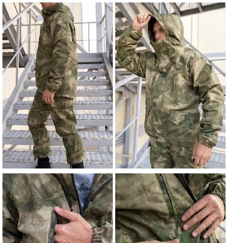 GORKA-5 Combat Suit Set SMTP E7 Outdoor Hunting Combat Suit for Russian Men's Jacket Combat Suit Hunting Work Uniform