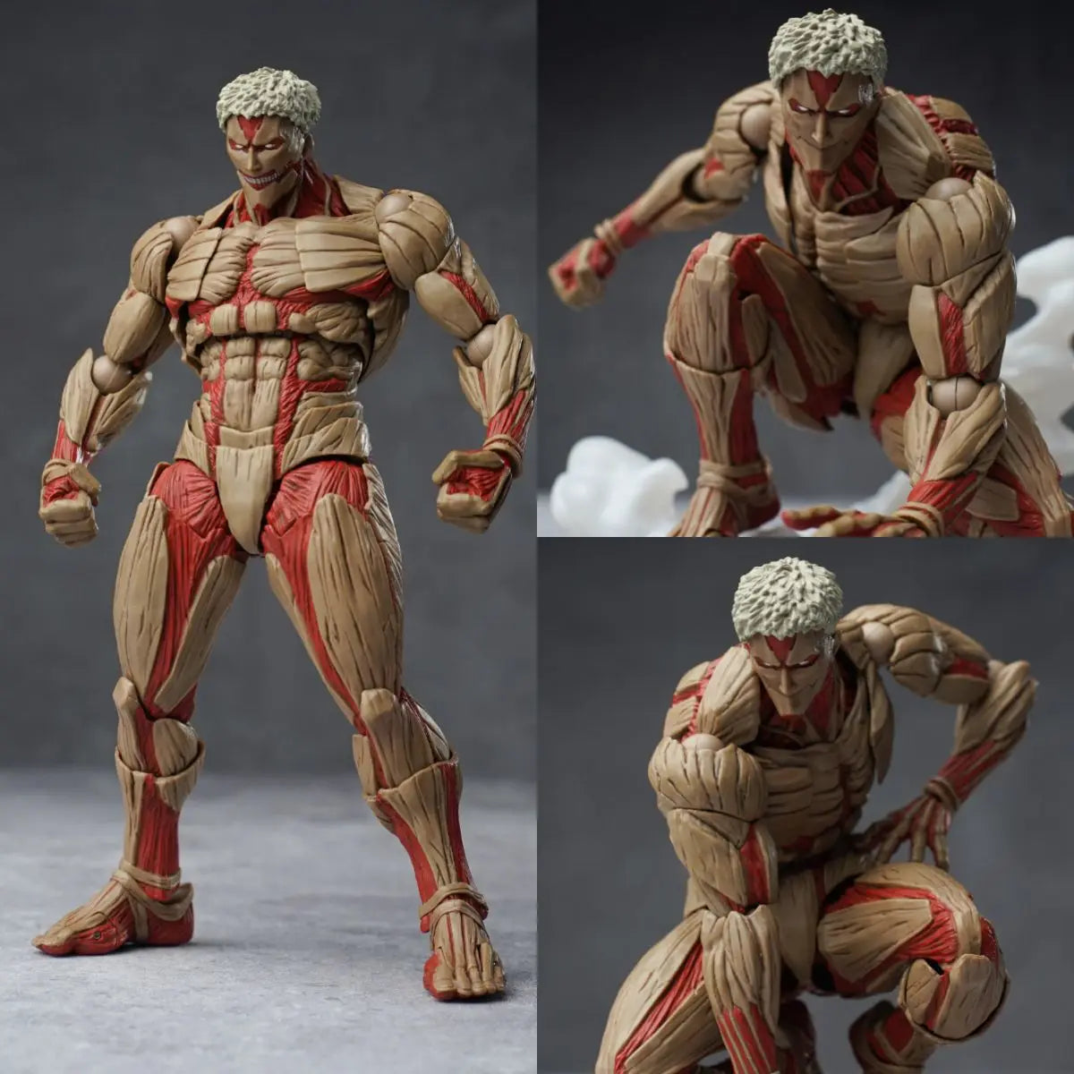 Attack on Titan Armored Titan Multi-Accessories 16cm Articulated Action Figure Model Statue Desktop Decoration Gift