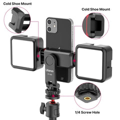 360°Rotatable Phone Holder Vertical Shoot Phone Mount Tripod Mount