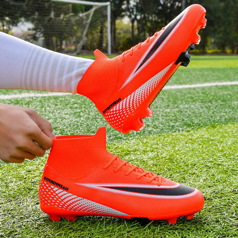 Football Boots Breathable Outdoor Lightweight Non-slip Training Soccer Shoes