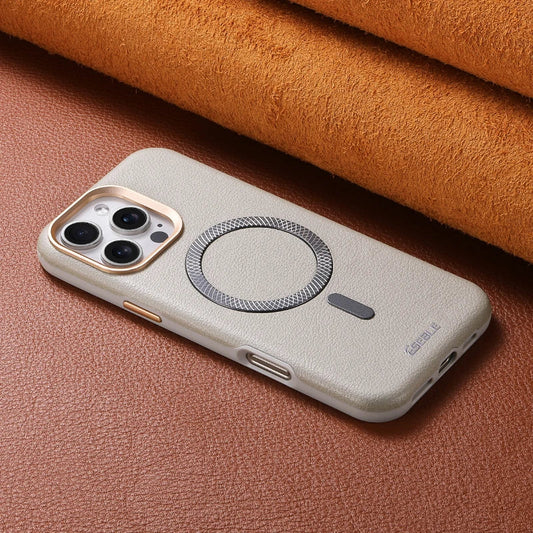 Solid Color Leather For Magsafe Magnetic Shockproof Phone Case For iPhone 17 Pro Max 15 13 14 16 Pro Max Bumper Cover