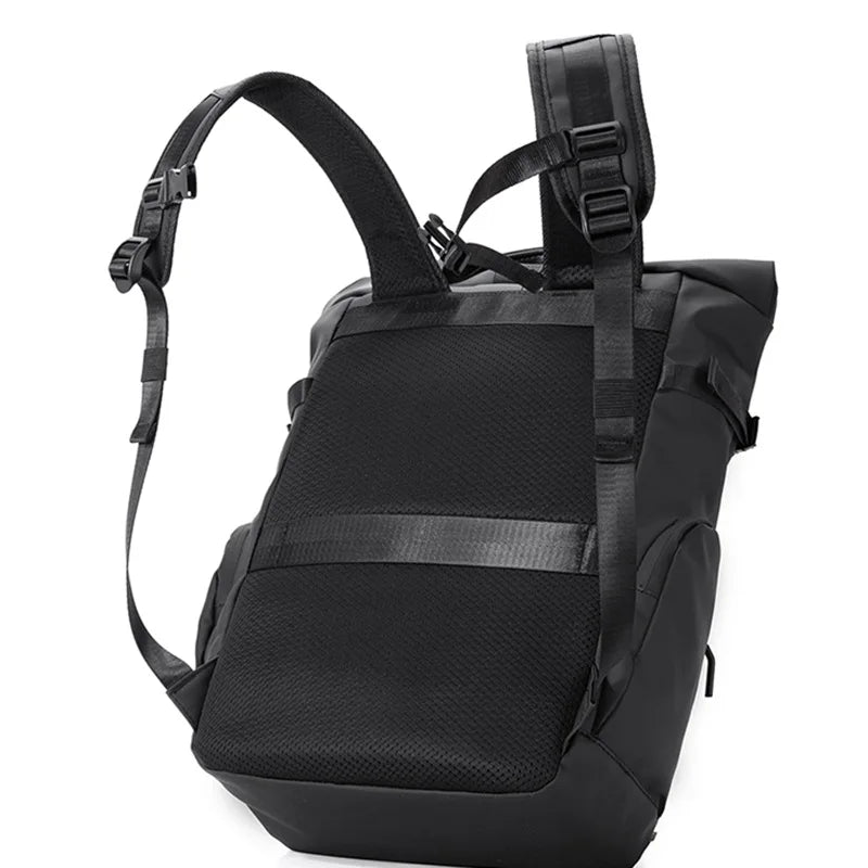 HOMEFISH Men's Travel Bag Laptop Computer Backpack Outdoor Waterproof Camping Hiking School Bag College Business Rucksack