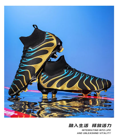 Soccer Cleats Men Sneakers Soccer Shoes Breathable Adult Kids TF/FG Football Boots