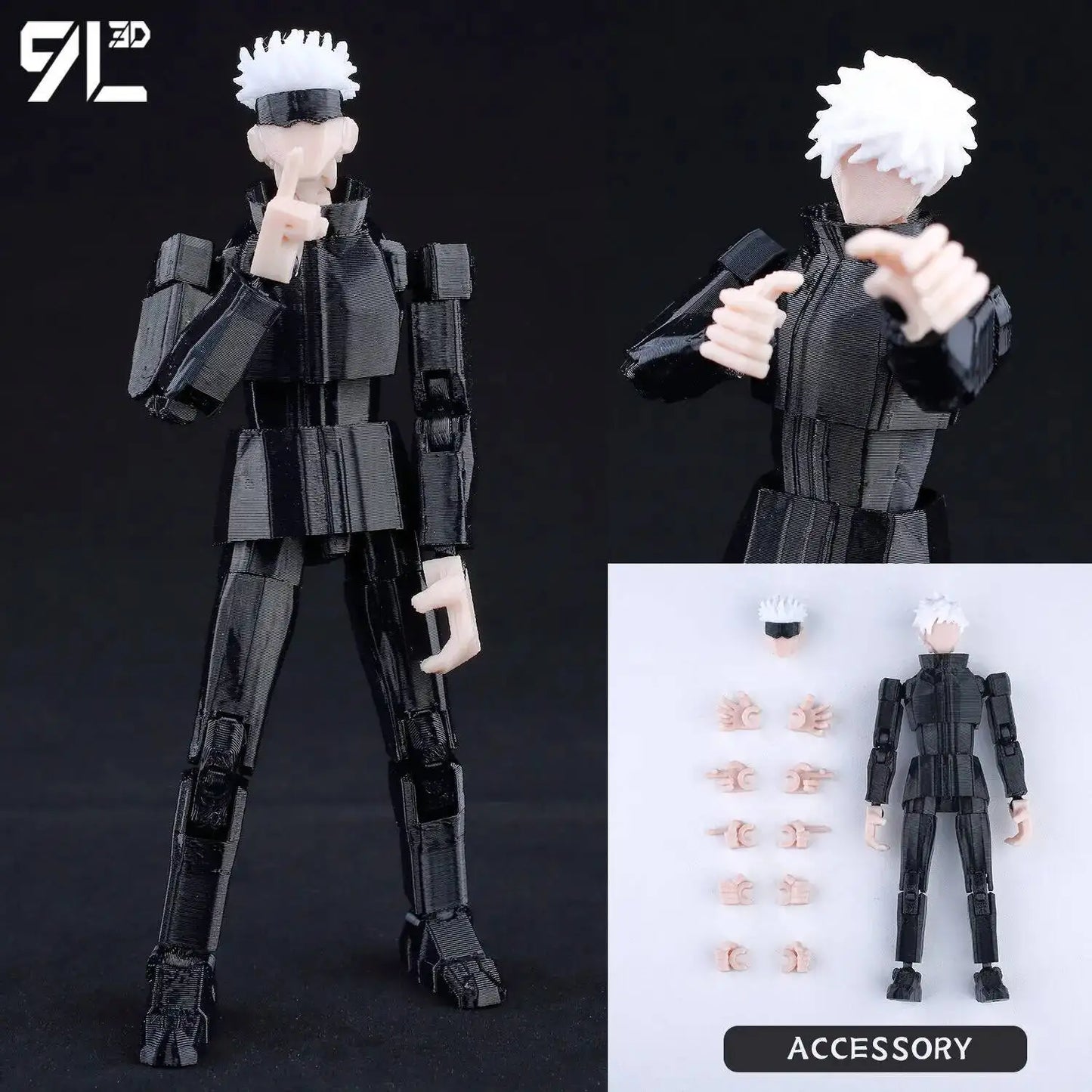 9L 3D Printed Anime Jujutsu Kaisen Sukuna Lucky13 Dummy 13 Movable Shapeshift T13 Action Figures Mannequin Toys for Collectors