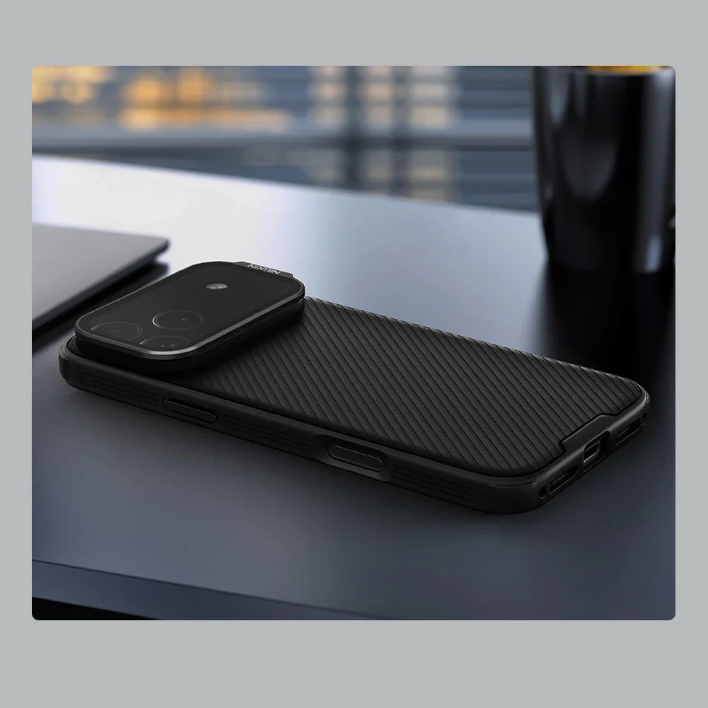 For iPhone 17 Pro Max Magsafe Case NILLKIN CamShield Prop With Foldable Protection Lens Stand Magnetic Cover For iPhone 17 Pro