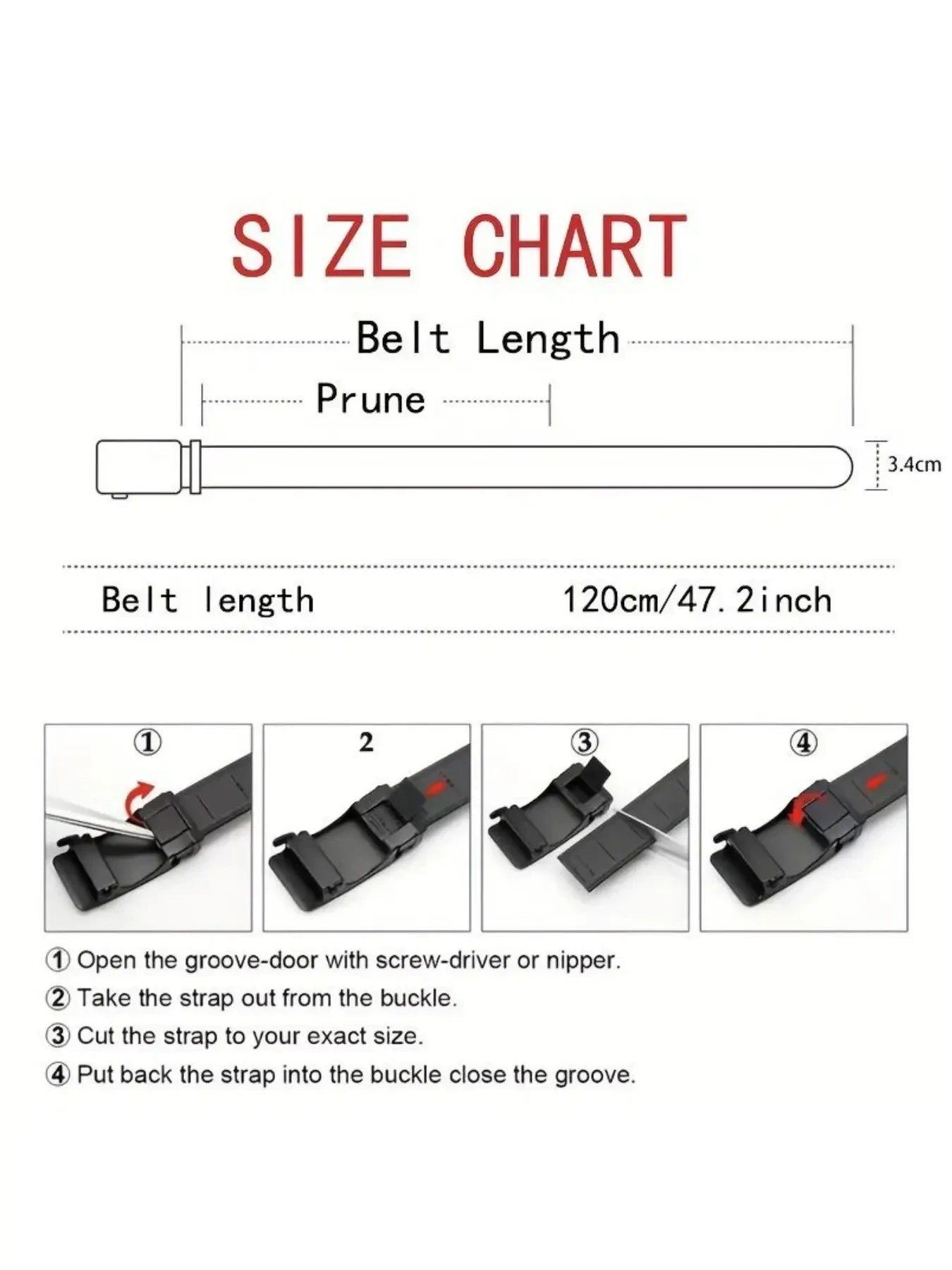 2-piece set of new men's waist belt, quick release buckle casual belt, suitable for cycling, climbing, fishing, golf and other s
