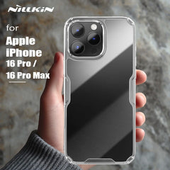 for iPhone 16 Pro Max / 16 Pro Nillkin Case Nature TPU high quality clear Phone Cases Silicone back Cover Protection