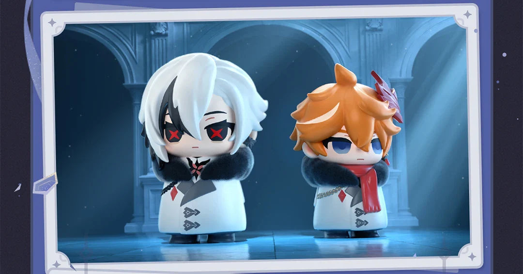 Genuine Suplay Genshin Fatui Harbinger Blind Box Mihoyo Game Anime Figure Collectibles Merchandise Mystery Box Gifts Ornaments