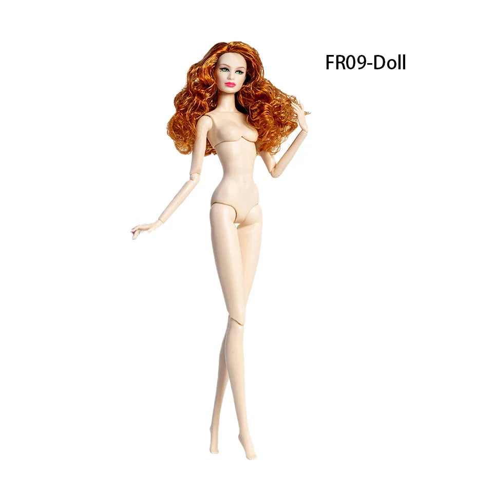 32cm European Supermodel Nude Doll Toy Original Unique Design Full Series Figure 1/6 Joint Multi Color Skin Exquisite Makeup Toy