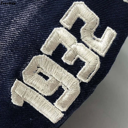 Men Rock Hip Hop Snapback Hat School Jeans Hat Letter Baseball Cap Dance