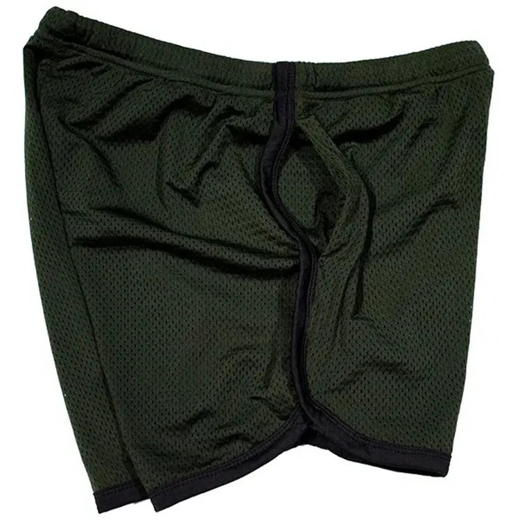 Summer fitness shorts Loose running shorts Men's jogging sports Breathable mesh shorts Thin trend men's three-quarter pants